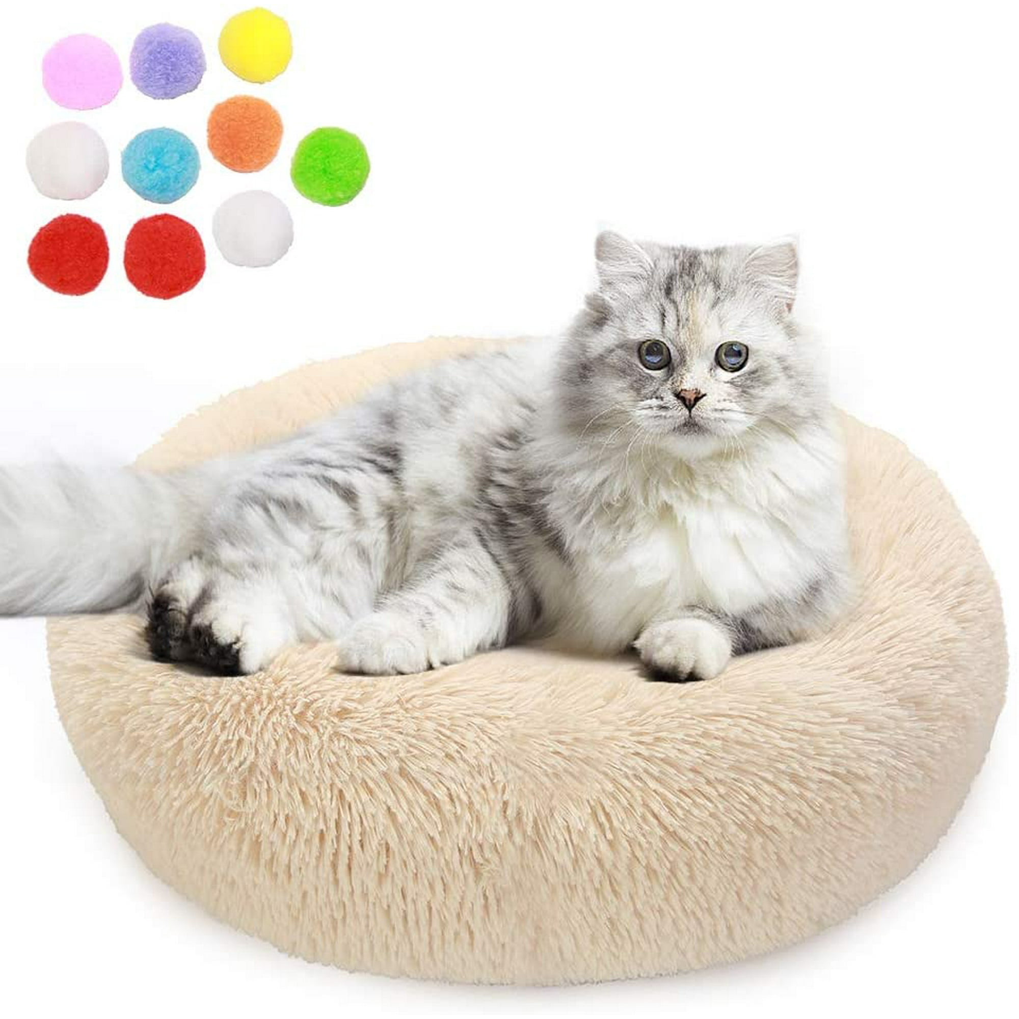 Iguohao Dog Beds Calming Cat Beds Furniture for Indoor Cats