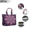 thumbnail image 3 of Boho Chic Paisley Floral Weekender Bag - Interior Zippered Section for Tech Gear, 3 of 4