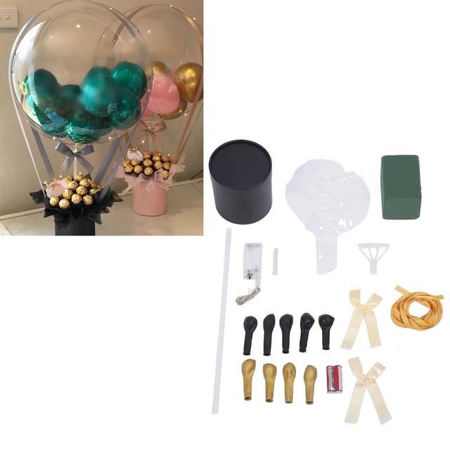 Balloon Flower Box Set, Balloon Flower Bouquet High Strength for Birthday Party Type 1,Type 2,Type 3