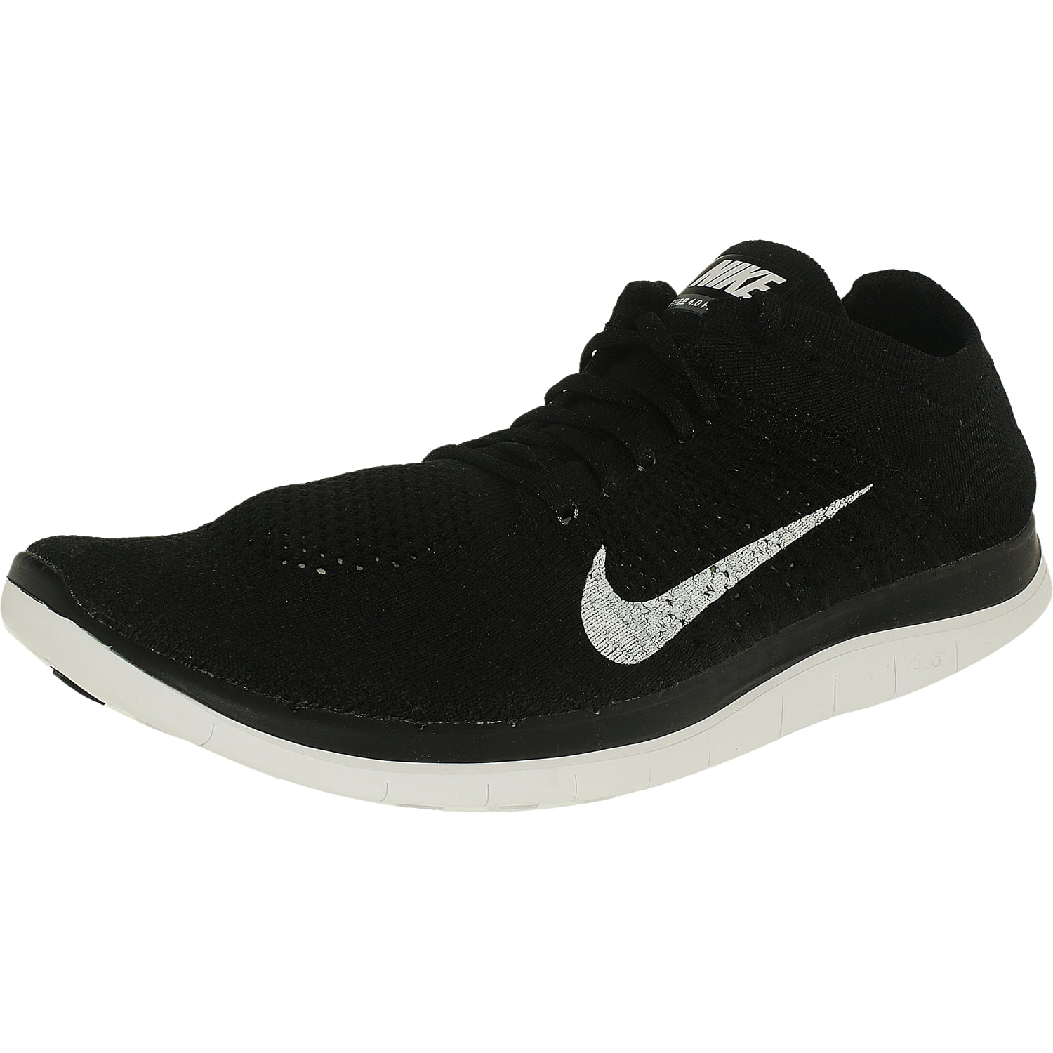 Nike Men's Free 4.0 Flyknit Low Top Synthetic Running Shoe - Walmart.com