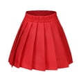 thumbnail image 3 of Couples Halloween Costumes for Women Velma Cosplay Outfit Orange Velma Costume with Mini Skater Skirt, 3 of 6
