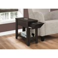 thumbnail image 4 of Mesa decorativa Monarch Specialties, madera de capuchino, 24 x 24 x 24 pulgadas, 4 of 7