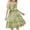 Green, variant on Nmnitkp Girl Dresses High-Quality Fabric Boho Dresses for Girls Ruffle Sleeve Tiered Swing A-Line Cute Midi Casual Sundress Brown,9 Years