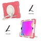 thumbnail image 5 of Funda para iPad Air de 10,2 pulgadas (2019/2020) con correa para el hombro, soporte de anilla grande, portalápices, protección contra caídas, duradera., 5 of 5