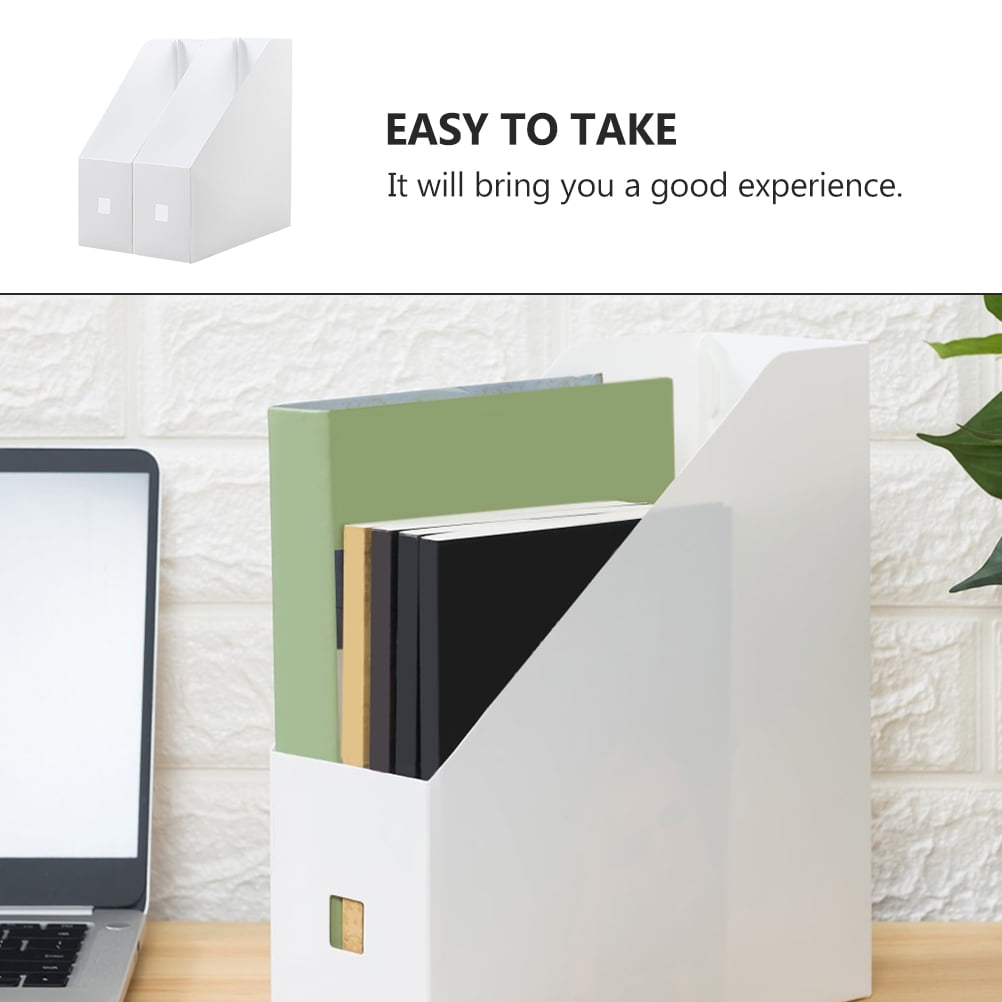 8Pcs Magazine Holders Plastic Desk Organizers Desktop Storage Organizers
