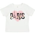 thumbnail image 3 of Inktastic Paris Pink Heart Eiffel Tower with Flowers Boys or Girls Toddler T-Shirt, 3 of 5