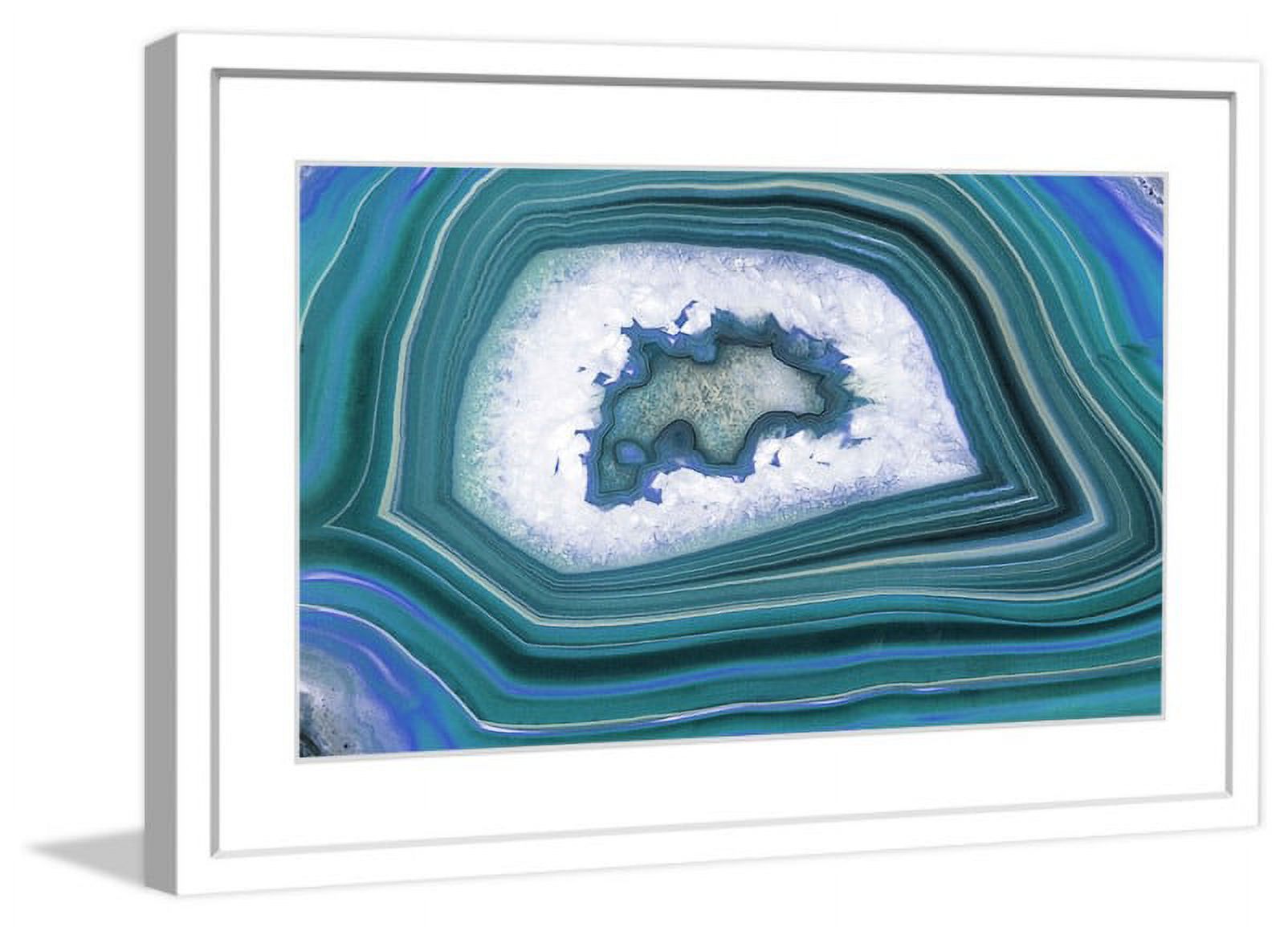 "Waves" Framed Painting Art Print, 30" x 1.5"