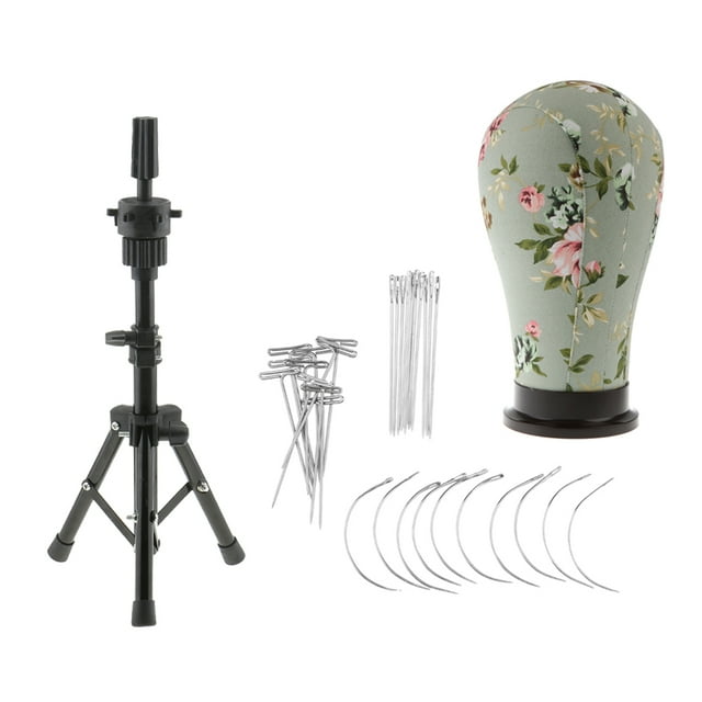 21 Pulgadas Modelo Cabeza Maniquí De Exhibición Porta De Peluca Bufanda Gorra + Soporte De + Pasador T