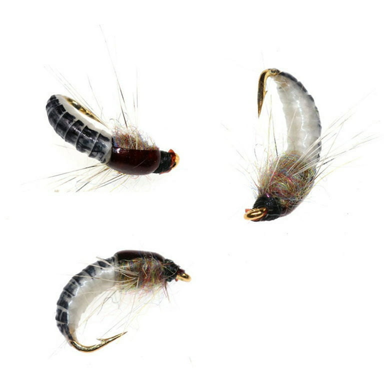 Realistic Nymph Scud Fly For Trout Fishing Artificial Insect Bait Lure Scud  Worm