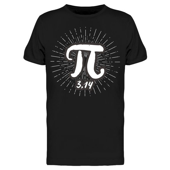 Pi Symbol Drawn Chalkboard Tee Men's -Image by Shutterstock