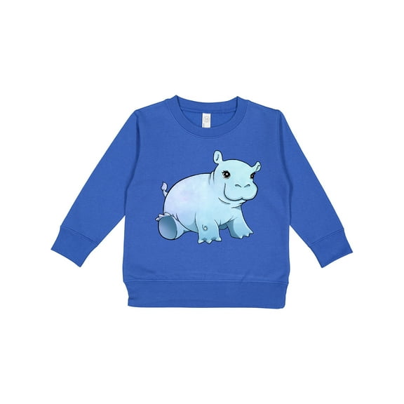 Inktastic Cute Baby Hippo Toddler Sweatshirt