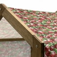 thumbnail image 5 of Fruits Pet House, Red Apples and Green Leaves Organic Food Garden Harvest Eating Clean Theme, Outdoor & Indoor Portable Dog Kennel with Pillow and Cover, 5 Sizes, White Green and Red, by Ambesonne, 5 of 5