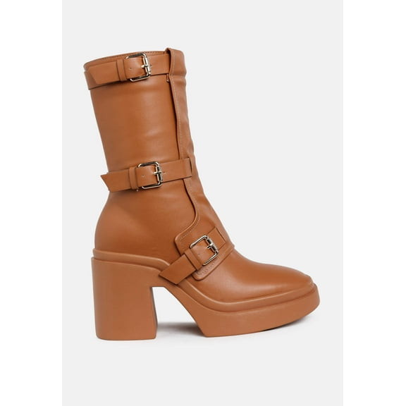 Syrah Chunky Biker Boots