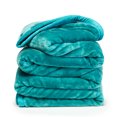 thumbnail image 3 of Nestl Ultra Plush Heavy Thick Raschel Imitation Mink Bed Blanket, 55 x 82, Teal, 3 of 5