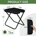 thumbnail image 7 of Folding Camping Stools, Portable Outdoor Camping Chair with Carry Bag, Aluminum Ultralight Backpacking Stool, Collapsible Camp Stools Outdoor Footstools for Walking Hiking Fishing Picnic Barbecue, 7 of 7