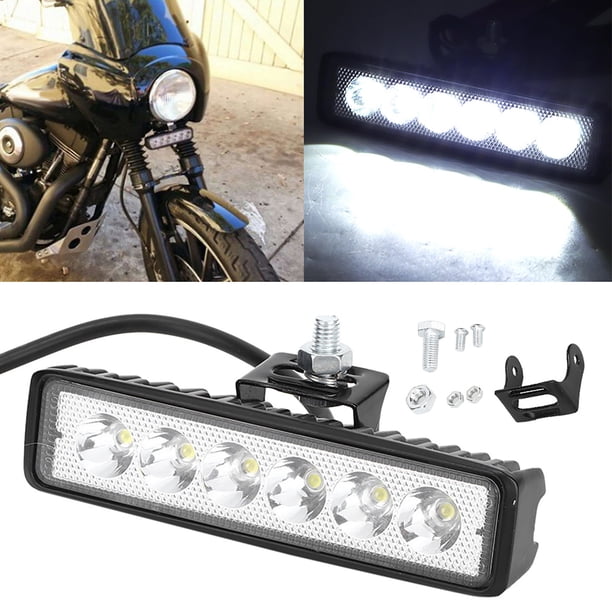 Luz de circulación diurna, 12 V, 18 W, 6 LED, barra de luz de trabajo, lámpara de trabajo probada y confiable