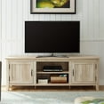 thumbnail image 2 of Pemberly Row 70 Farmhouse TV Stand Console with Side Doors in Rustic White Oak, 2 of 6