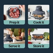 Ninja Crispi Glass Air Fryer 4-Qt, 4-in-1, Air Fry Bake Recrisp, Portable, Dishwasher Safe, FN101GY Cyberspace