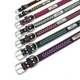 thumbnail image 6 of Didog Personalized Braided Leather Dog Cat Collar Engraved Dog Pet ID Name Collar Adjustable for Small - Large Dogs Blue/Red/Pink/Yellow/Purple/Hot Pink, 6 of 10
