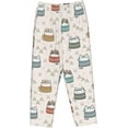 thumbnail image 7 of PISONIC Tribal Boho Cats Printed Women's Pajama Pants, Comfy Pajama Bottoms With Pockets&Drawstring, 7 of 7