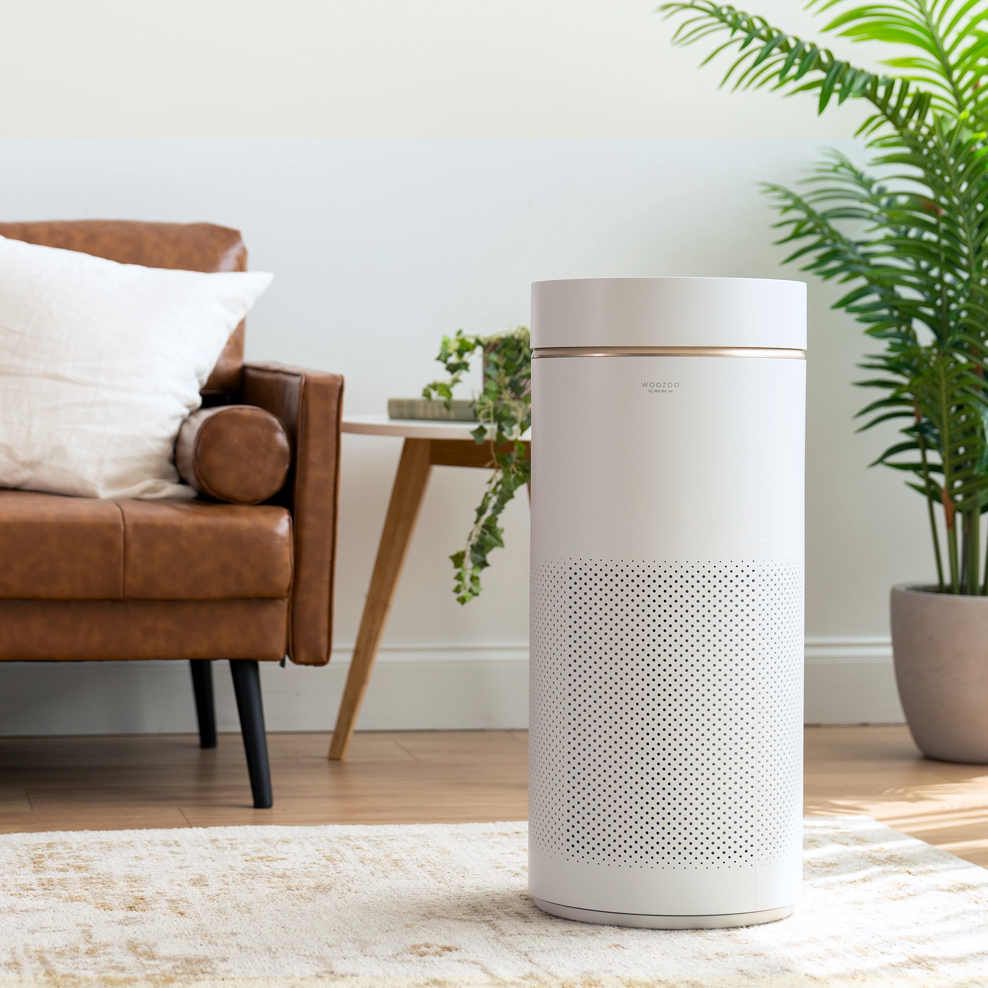 IRIS USA WOOZOO APF-28 Air Purifiers for Home Large Rooms with H13 True HEPA Filter, Remove Up to 99.97% of Particles Pollen Pet Dander Smoke and Odor with Auto Mode and Air Quality Indicator, White