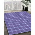 thumbnail image 3 of Ahgly Company Machine Washable Indoor Square Transitional Slate Blue Area Rugs, 4' Square, 3 of 7