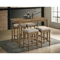 thumbnail image 4 of Eva 55" Weathered Grey Rectangular Counter Height Table, 4 of 4