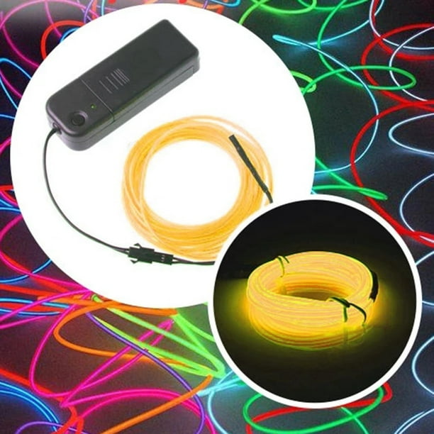Fridja 1M Battery Operated Luminescent Neon LED Lights Glow EL