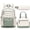 Green & Beige, variant on 3PCS Teen Backpacks Set with Lunch Pack Pencil Case, Lightweight Waterproof Daypack Travel Bookbag, Light Pink