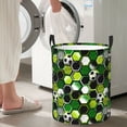 thumbnail image 5 of Fuzoiu Soccer1 Print Circular Hamper,Laundry Basket with Handle,Collapsible Laundry,Dirty Clothes Storage Basket,for Bedroom Bathroom Dorm Living Room-Small, 5 of 6