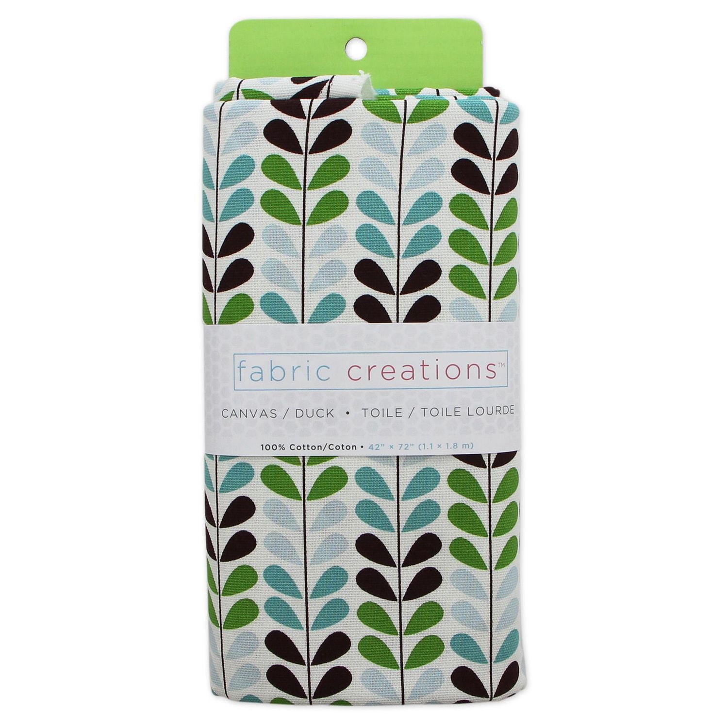 Fabric Creations Vertical Vine Canvas Pre-Cut Fabric - 42" x 72" / 1.1 m x 1.8 m