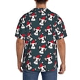 thumbnail image 3 of Sikiie Christmas Hat Cute Puppy A Men's Cuban Shirt, Hawaiian Shirts, Business Casual Button Down Shirts, Short Sleeve Shirt-X-Large, 3 of 5