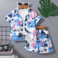 thumbnail image 2 of Toddler Boy Clothing Sets Stylish Dinosaur All Over Print T-Shirt & Denim Shorts 2-Piece Outfit Summer Denim Outfit 2-11 T, 2 of 6
