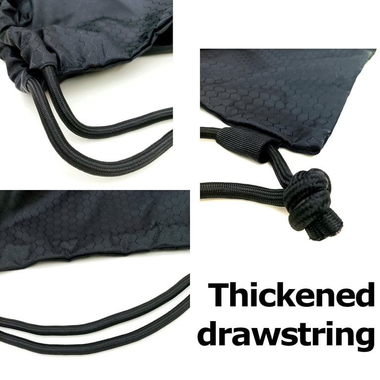 Muka Nylon Waterproof Drawstring Backpack Gym Sack Cinch