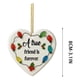 thumbnail image 3 of Decoración acrílica colgante en forma de corazón - 8 cm acabado mate con cuerda dorada - adorno opaco plano de 3 mm de grosor para regalos cálidos y celebraciones, 3 of 6