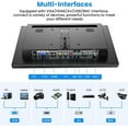 thumbnail image 3 of Eyoyo 12" TFT LCD Monitor with AV BNC HDMI VGA Input 1366x768 for PC CCTV Game, 3 of 18