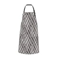 thumbnail image 2 of Lsque Black White Stripes Waterproof Apron Chef Aprons for Men Heavy Duty Chemical Work Apron Extra Long Grilling Aprons with Adjustable Bib Apron, 2 of 9
