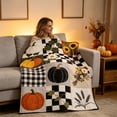 thumbnail image 6 of ShengapQ Cute Fall Blanket, Cozy Flannel Nap Blanket, Lightweight Heat Retaining Throw Blanket for Home Decor, Perfect for Autumn and Thanksgiving, Soft and Portable Blanket, 39×28in, 6 of 6
