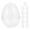 Transparent, variant on Eease 12pcs Clear Plastic Easter Eggs Transparent Flat Bottom Fillable Ornaments For Candy And Small Present Ideal For Easter Party Decorations