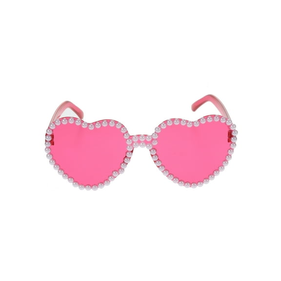 Way to Celebrate Valentine's Day Pink Heart Glasses , 1 Piece