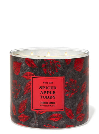 Bath And Body Works 3 Wick Candle Spiced Apple Toddy 