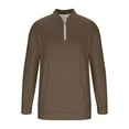 thumbnail image 5 of S-5X Plus Size Sweatshirts for Men Big & Tall Fleece Lined Long Sleeve Shirts with Zipper and Pocket Solid Color Thermal Mock Neck Sweatshirt Tops, 5 of 6