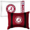 2pc NCAA Alabama Crimson Tide Pillowcase and Pillow Sham Set College Team Logo Bedding Accessories
