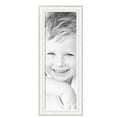 thumbnail image 2 of ArtToFrames 14" x 42" Majestic White Picture Frame, 14x42 inch Silver Wood Poster Frame (WOM-5198),  Pack, 2 of 7