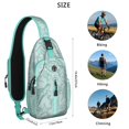 thumbnail image 5 of Crossbody Sling Backpack for Women Men Cute Ocean Life Turtle Shoulder Sling Crossbody Casual Chest Bag for Travel Sports Running Hiking, 5 of 6