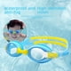 thumbnail image 3 of Gafas de natación de silicona para niños, gafas de natación HD, productos de buceo antivaho, gafas de natación impermeables, 3 of 4