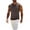 Brown, variant on BaoFuBaoMei Sweater Vest Men Knitted Big and Tall V Neck Ribbed Trim Sleeveless Sweater Stripe Jacquard Fall Tops