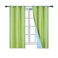 thumbnail image 4 of K86 Set of 2 Panels 100% Blackout Window Curtain Drapes Top Grommets 84" Long Yellow Color Full Room Darkening, 4 of 6