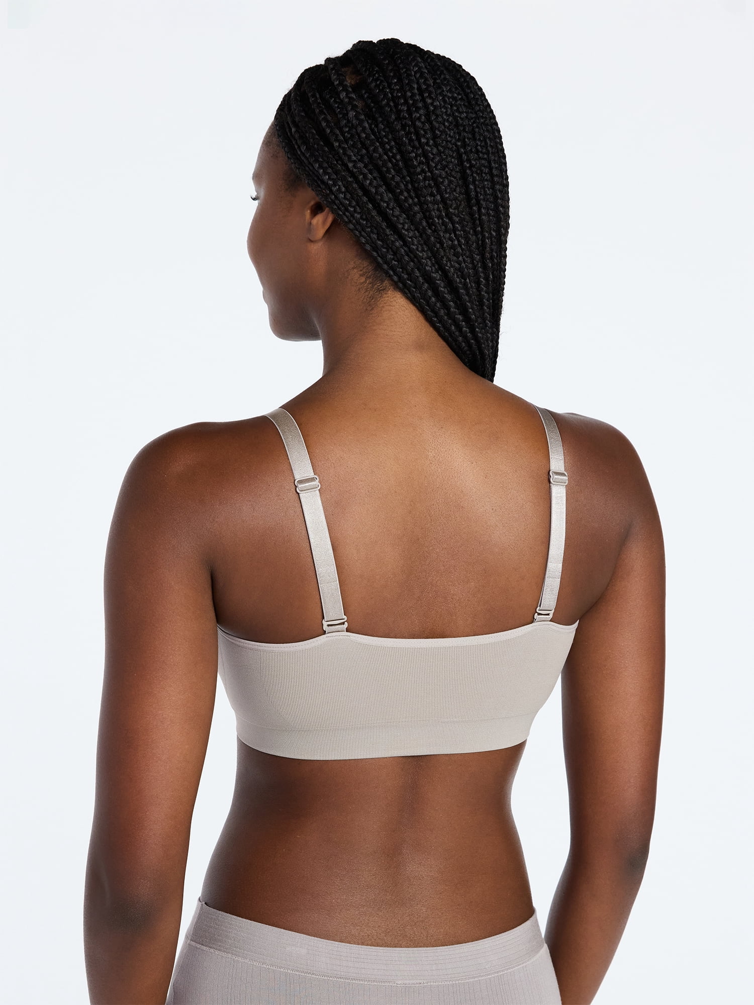 Joyspun Women's Seamless Plunge Pullover Bralette, Sizes S-XXXL