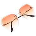 thumbnail image 1 of Phenofice 1Pack Graduation Party Eyeglasses PC Frame Gradient Tea Lens For Street Shot, 1 of 8